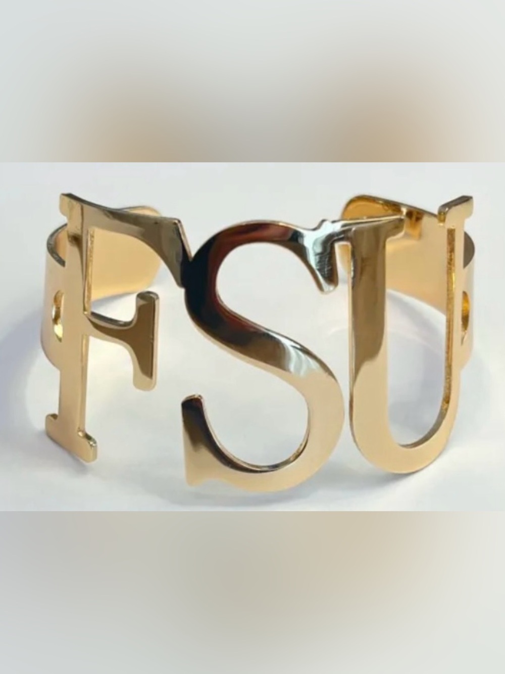 Gold Letter S Belt Buckle Accent